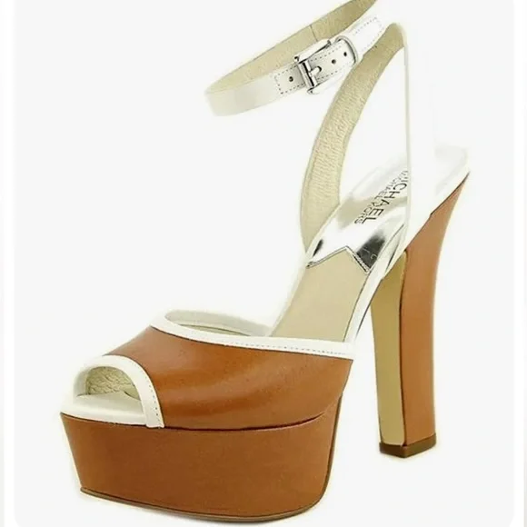 Michael Kors Platform Ankle Strap Stiletto leather Sandals | 7.5 - Picture 4 of 17